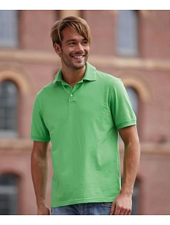 Daiber JN 569 Pánské žerzejové elastické polo 02.0569 lime green/white