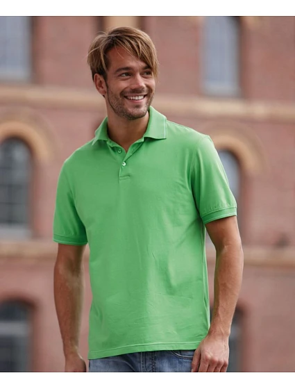Daiber JN 569 Pánské žerzejové elastické polo 02.0569 lime green/white Daiber JN 569 Pánské žerzejové elastické polo 02.0569 lime green/white