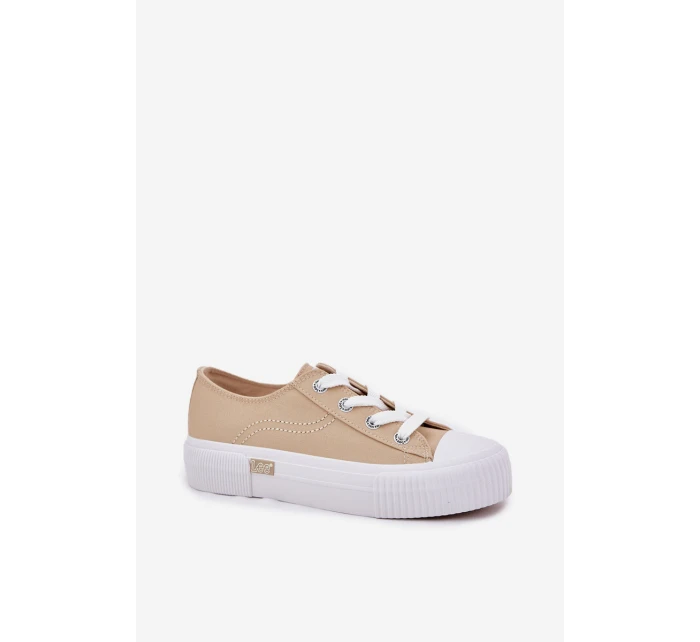 Dámské tenisky na platformě Béžové ISLA C WOMEN LOW model 21695913 - Lee