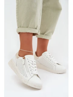 Kožené dámské tenisky s zipem model 22026547 - EVENTO
