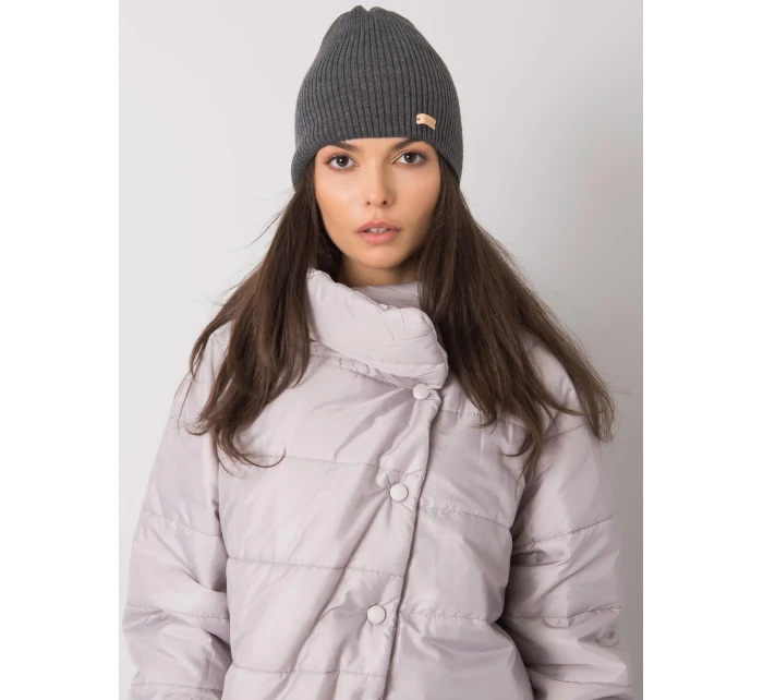 Dámská čepice.96 tmavě šedá