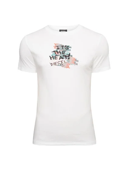 Pánské Tričko s krátkým rukávem 00SZU9-0GASC-100 - Diesel Pánské Tričko s krátkým rukávem 00SZU9-0GASC-100 - Diesel