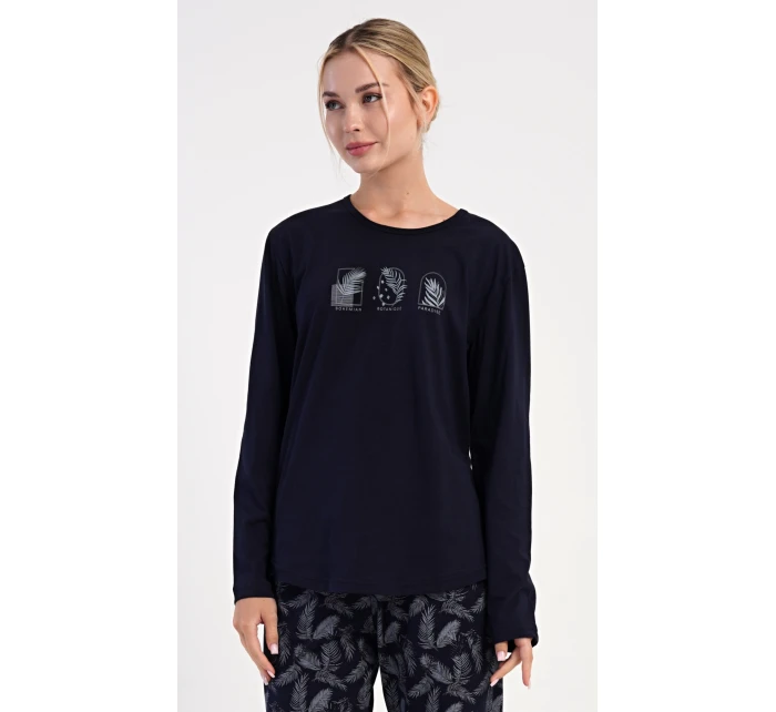 Dámské pyžamo dlouhé model 21745712 - Vienetta Dámské pyžamo dlouhé model 21745712 - Vienetta