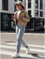 Dámská přechodná bunda ISTAN tmavě béžová FashionStreet TY4184