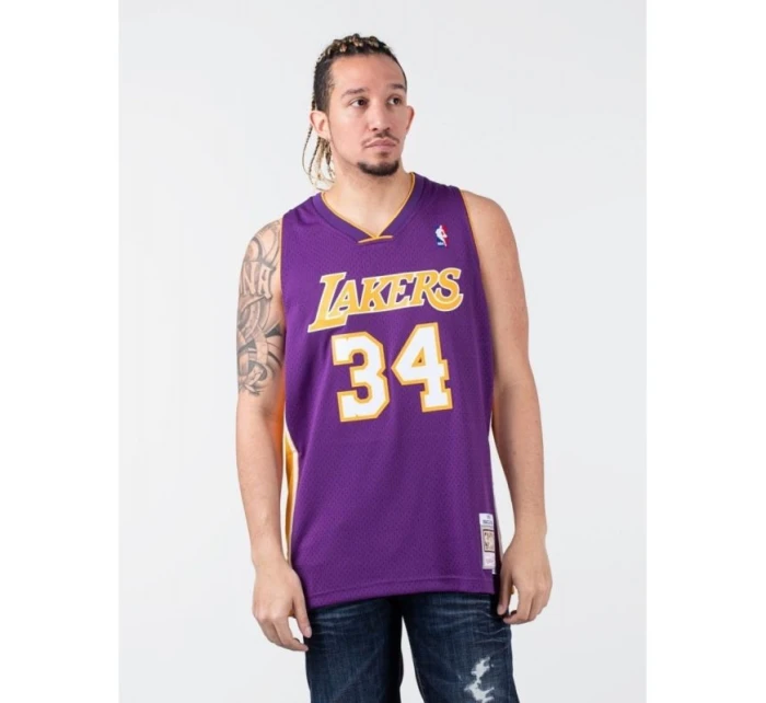 Mitchell & Ness Los Angeles Lakers NBA Swingman Jersey Lakers 99-00 Shaquille O`Neal SMJYGS18447-LALPURP99SON pánské oblečení Mitchell & Ness Los Angeles Lakers NBA Swingman Jersey Lakers 99-00 Shaquille O`Neal SMJYGS18447-LALPURP99SON pánské oblečení