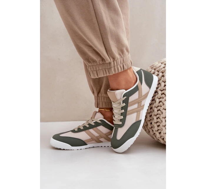 Nízké Tenisky Dámské Béžovo-Zelené Eezore Nízké Tenisky Dámské Béžovo-Zelené Eezore