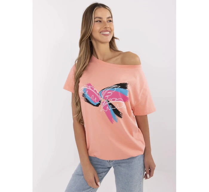 T shirt CLM TS model 21121756 koralowy - FPrice