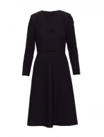 model 21319063 Šaty s mašlí černé - STYLOVE