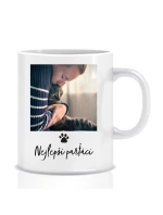 Personalizovaný klasický bílý hrníček - fotografie s mazlíčkem