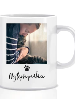 Personalizovaný klasický bílý hrníček - fotografie s mazlíčkem