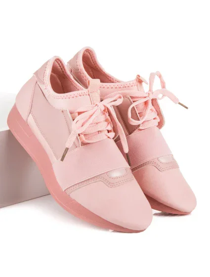 model 5850349 růžové tenisky se šňůrkou - CNB model 5850349 růžové tenisky se šňůrkou - CNB