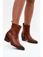 Boty na podpatku model 219592 Step in style Boty na podpatku model 219592 Step in style