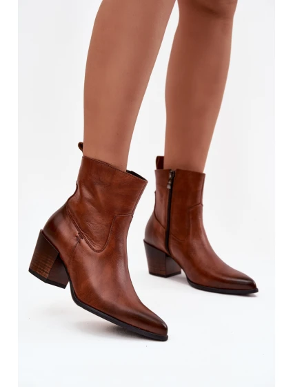 Boty na podpatku model 219592 Step in style Boty na podpatku model 219592 Step in style