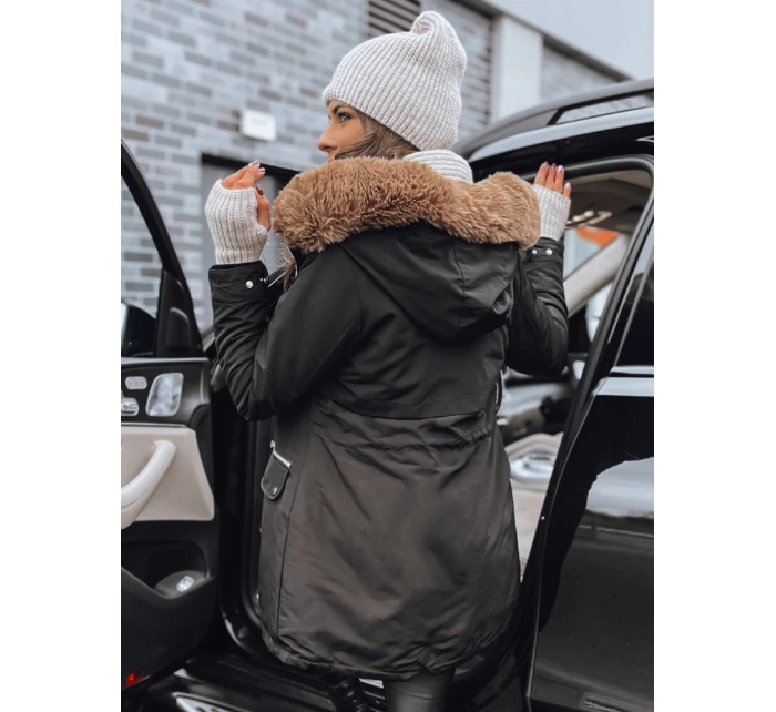 Dámská bunda parka černá Dstreet model 21972128 - FashionStreet Dámská bunda parka černá Dstreet model 21972128 - FashionStreet