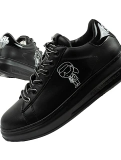 pánské boty model 22056013 tenisky přírodní kůže černé - Karl Lagerfeld