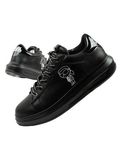 Karl Lagerfeld pánské boty Kapri tenisky přírodní kůže černé