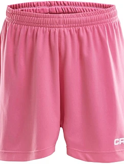 Craft Teamwear Squad Go Short Solid Jr Dětské sportovní kraťasy 82.5586 pop