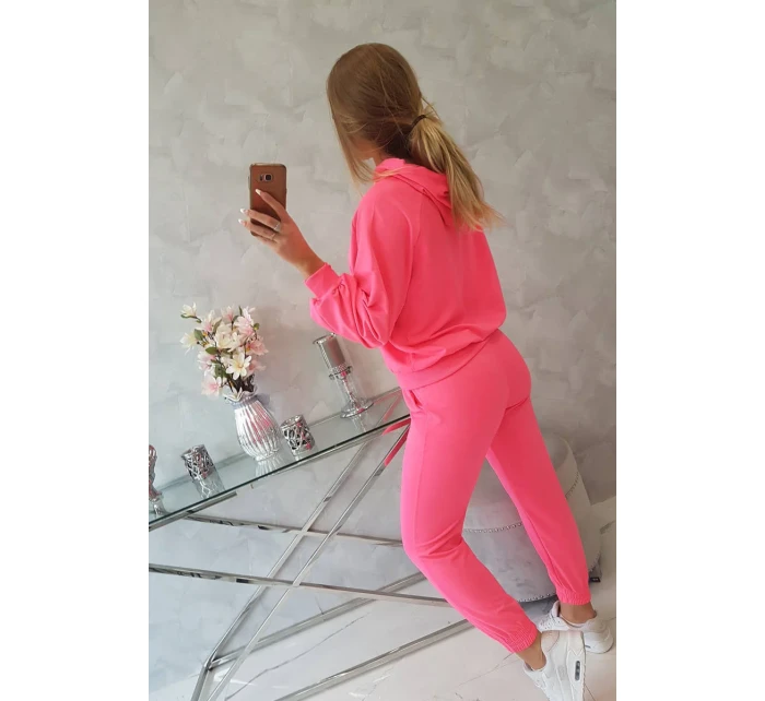 Souprava mikiny s kapucí růžová neonová Souprava mikiny s kapucí růžová neonová