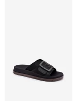 Dámské Pantofle S Přezkou Černé model 21695857 - Zaxy Dámské Pantofle S Přezkou Černé model 21695857 - Zaxy