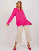 Dámský svetr LC SW  fluo růžová  model 18132702 - FPrice