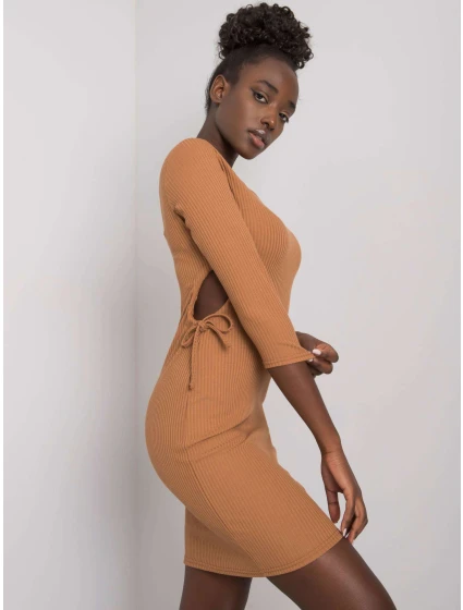 Šaty LK SK 508687.17P světle hnědá