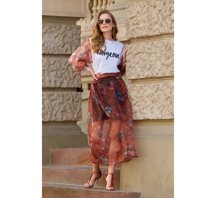 Sukně dlouhá model 145582 Makadamia Sukně dlouhá model 145582 Makadamia