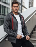 Pánská tmavě šedá mikina FashionStreet BX5859