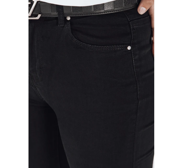 Dámské úzké džíny černé FashionStreet UY2755