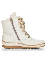 Kožené nepromokavé zateplené boty W white model 21391182 - Rieker