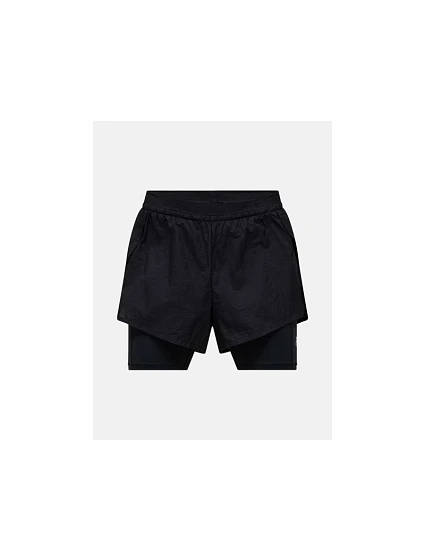 Dámské šortky PEAK PERFORMANCE W Discover 2-In-1 Shorts, černé Dámské šortky PEAK PERFORMANCE W Discover 2-In-1 Shorts, černé