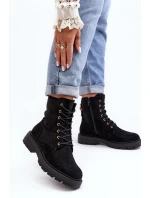 Dámské Workery Botky na Zip Černé model 21638121 - Boto Dámské Workery Botky na Zip Černé model 21638121 - Boto