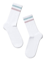 CONTE Ponožky 157 White-Light Pink