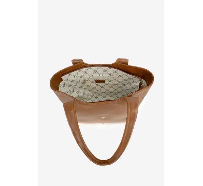 Dámská kabelka shopper s přezkou Nobo – světle hnědá