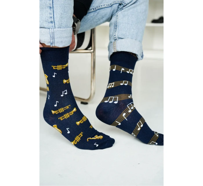 Pánské ponožky Trumpety a saxofony 0125.078 Pánské ponožky Trumpety a saxofony 0125.078