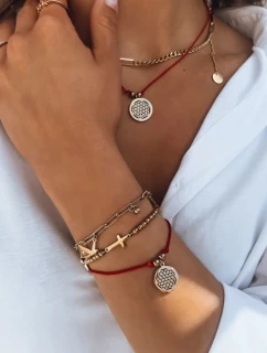 Náramek LANZAROTE červený FashionStreet LY0055