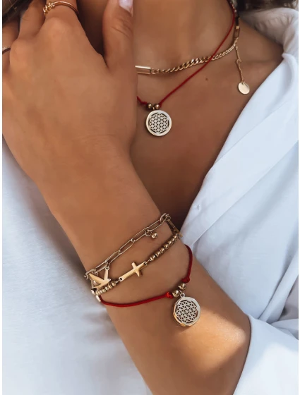 Náramek LANZAROTE červený FashionStreet LY0055