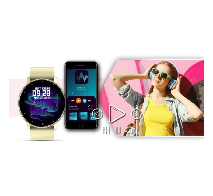 Chytré hodinky GIEWONT Ecru GW120-6