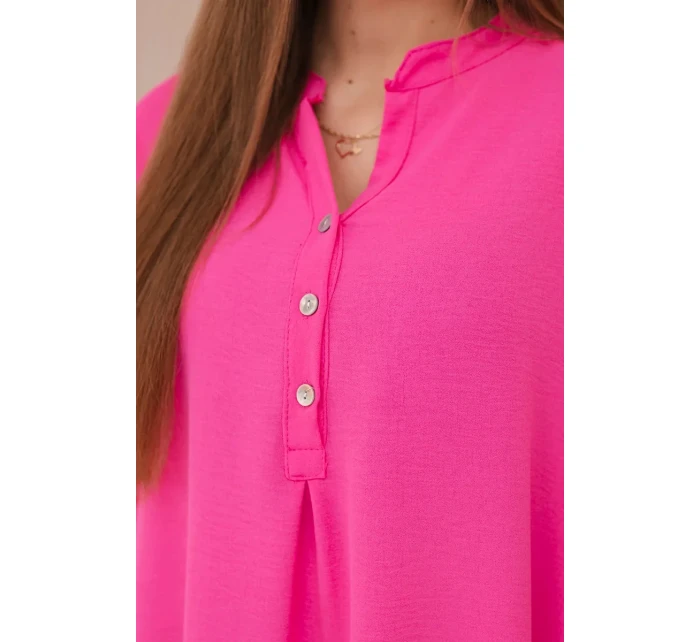 Halenka s prodlouženým zadním dílem růžový