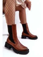 Dámské boty s kotníkem Laura Messi 2693/229 Hnědé