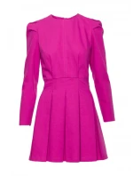 M884 Denimové šaty - růžové