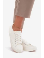 Dámské zateplené nízké tenisky Big Star – bílé Dámské zateplené nízké tenisky Big Star – bílé