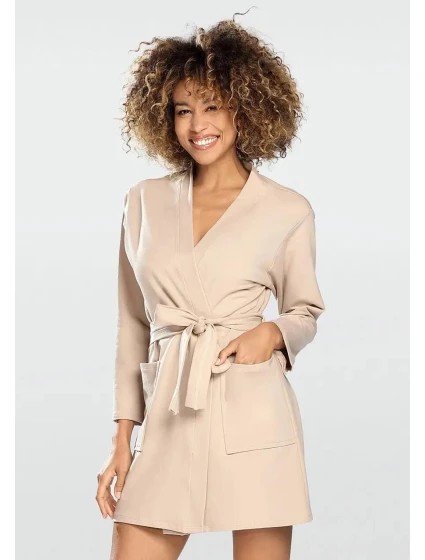 Dámský župan Pola beige - Dkaren Dámský župan Pola beige - Dkaren
