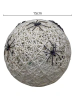 DEKORATIVNÍ KOULE VEDLA PAVOUK LAMPA 15CM HALLOWEEN BÍLÁ DEKORATIVNÍ KOULE VEDLA PAVOUK LAMPA 15CM HALLOWEEN BÍLÁ