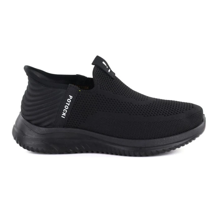 Dámská slip on sportovní obuv černá Potocki BK01312 Dámská slip on sportovní obuv černá Potocki BK01312