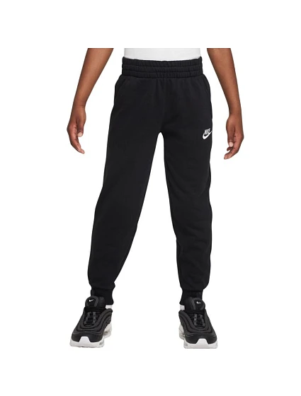Dětské fleecové kalhoty Nike Club černé FD3019 010 Dětské fleecové kalhoty Nike Club černé FD3019 010