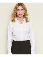 Women keprová halenka s dlouhým rukávem deep black model 22499897 - NEOBLU Women keprová halenka s dlouhým rukávem deep black model 22499897 - NEOBLU