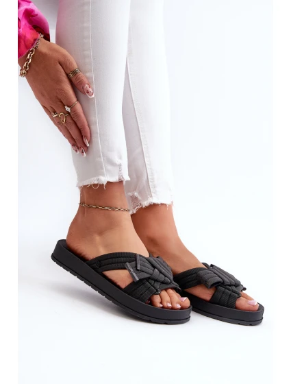 Dámské Sandály Na Ploché Podrážce  Černé model 21661826 - Zaxy