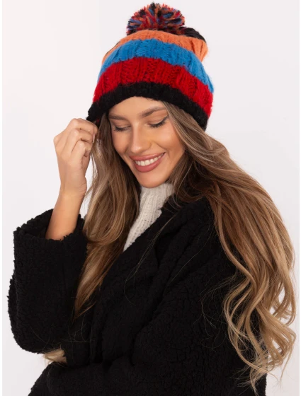 Czapka AT CZ model 21798061 ciemny bezowy - FPrice