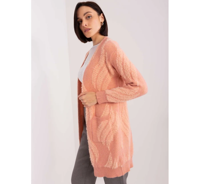 Sweter AT SW model 19040950 ciemny różowy - FPrice Sweter AT SW model 19040950 ciemny różowy - FPrice