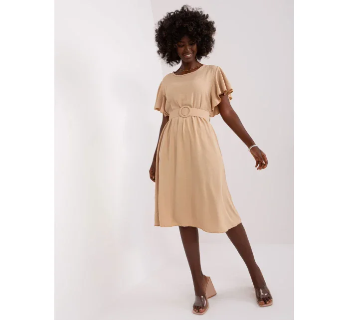 Sukienka DHJ SK model 21110928 beżowy - FPrice